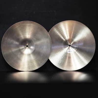 Zildjian USED ​​90s A Zildjian New Beat HiHat 14 pair [Top:1114g/Bottom:1426g] image 2
