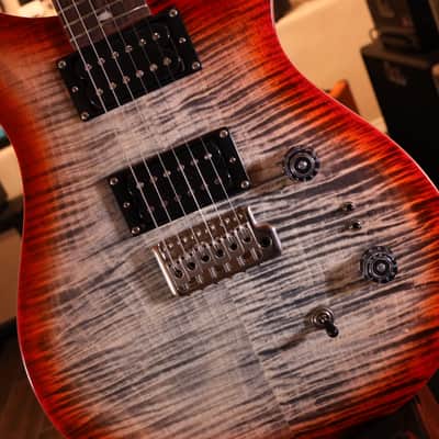 PRS SE Custom 24-08 Electric Guitar - Charcoal Cherry Burst 4094 image 8