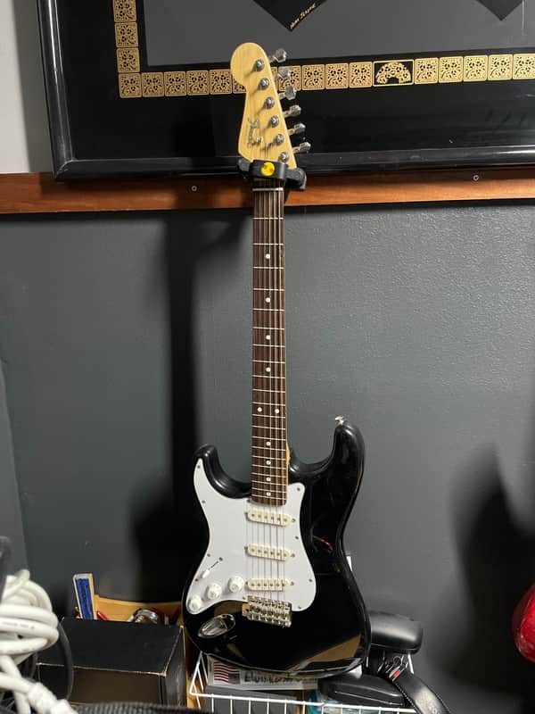 Fender Stratocaster 1989 - Black and White - Left-Handed image 1