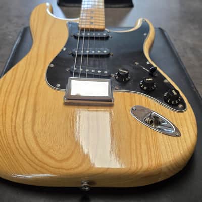 1977 Fender Stratocaster Hardtail Natural Ash Vintage 70s American USA Strat HT Hard Tail 1970's Guitar image 10