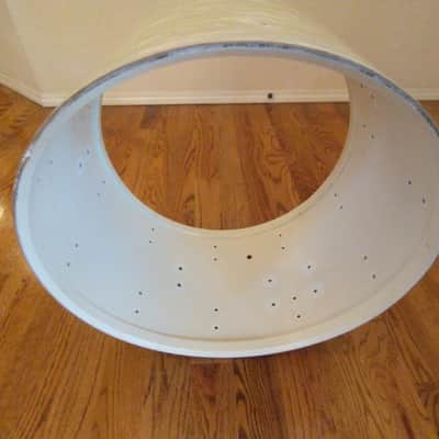 Ludwig Vintage 1967 super classic 22" bass drum shell White Marine Pearl excellent image 11