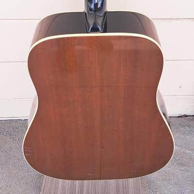 GIBSON J45 DELUXE ACOUSTIC GUITAR BURST FINISH W/CASE - 1969 image 3