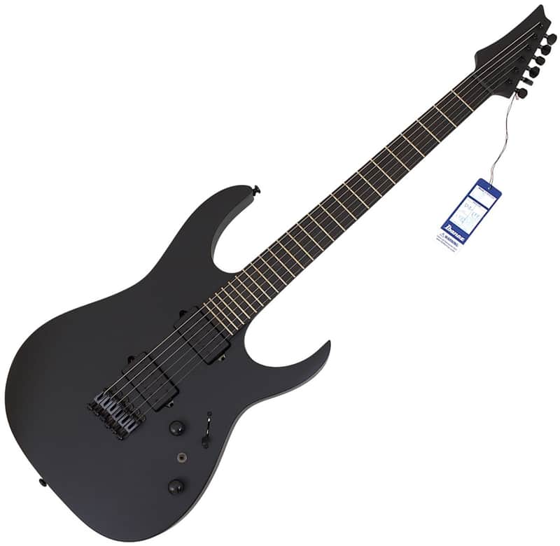 Ibanez RGRTB621 Iron Label Guitar Black Flat B Stock image 1