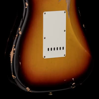 Fender Custom Shop Empire 59 Transition Stratocaster Relic - Faded Aged Chocolate 3-Tone Sunburst #18561 image 8