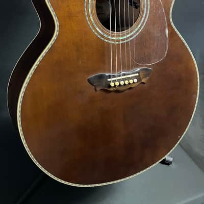 Washburn WJ130EK Vintage Series Jumbo Acoustic Guitar w/ K&K Pickup and Case image 3