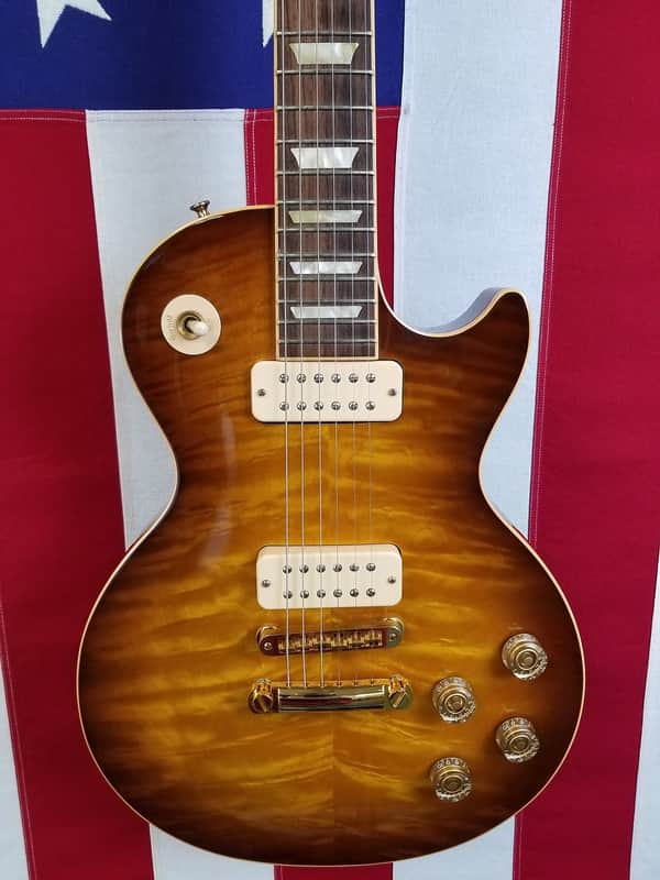 Gibson Les Paul Classic Antique 2007 - 2008 - Limited run flame top Classic with gold hardware image 1