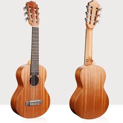 Guitalele Acoustic 28 inch Professional 6 Strings Guitar Ukulele Small Travel Classical Guitarlele Kit for Beginners Pack Bundle Gig bag, Tuner, Strap, Strings Set image 2