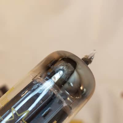 Westinghouse 12BH7A tNOS AT1000 TESTED Vacuum Tube rare long flat RCA-style black plate 12BH7 dual triode 1962 image 13