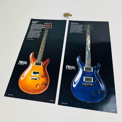 PRS Display Foldout with Guitar Cards 1992 imagen 8