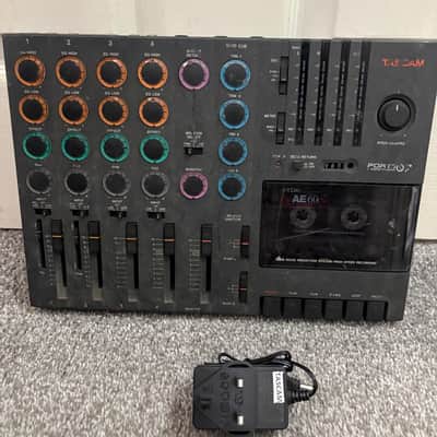 TASCAM Porta 07 Ministudio 4-Track Cassette Recorder 1990s - Black (dual speed modded) image 2