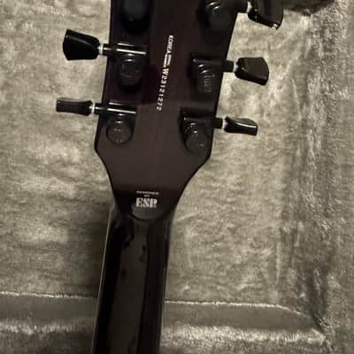 2023 ESP LTD EC-1000 Deluxe Piezo See Thru Black w/Macassar Ebony fretboard, ESP case. image 10