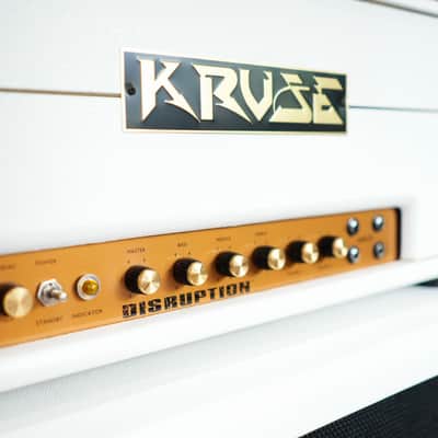 Kruse Amplification Disruption Amp Head w/ Matching Kruse 4x12 Speaker Cabinet - White image 9