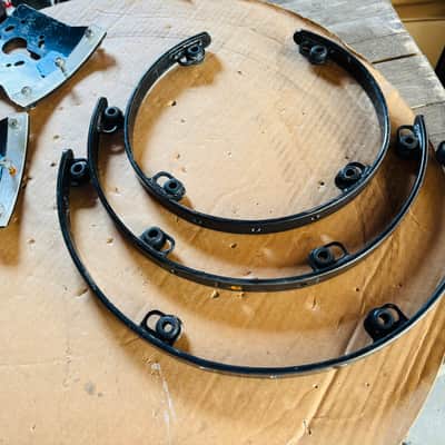 purecussion RIMS mounts 8", 10", 12" early 90s - flat black image 2