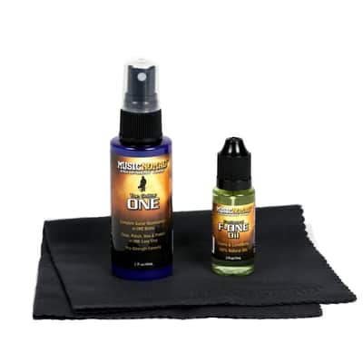 Music Nomad 3 Pc Premium Guitar Care Kit - Guitar ONE, F-ONE Oil & Cloth - MN140 image 2