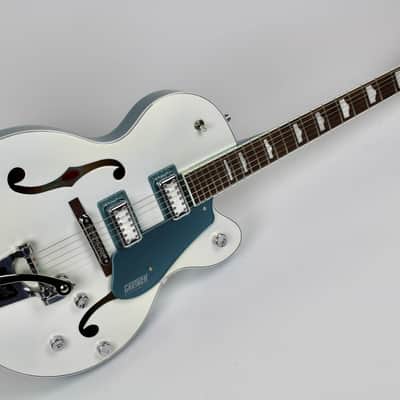 Gretsch G5420T-140 Electromatic 140th Double Platinum Edition Single-cut Hollowbody 2-tone Pearl Platinum/Stone Platinum 2023 (2506170574) image 1