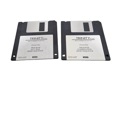 Korg Trinity DRS Floppy Disk Software Pair – Synthesizer - Excellent