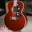 Gibson SJ-200 Standard Maple Acoustic/Electric Guitar - Wine Red with Hardshell Case