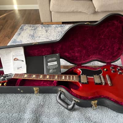 Gibson Custom shop ‘61 Les Paul SG Standard reissue VOS 2014-2015 Faded Cherry image 3