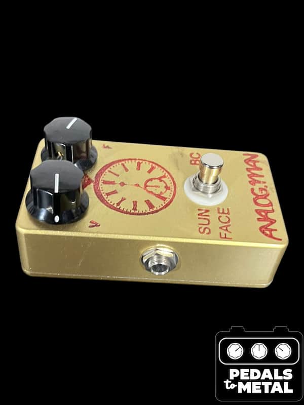 Analogman Sun Face BC183 Silicon Fuzz 2010s - Gold X16933 | Reverb