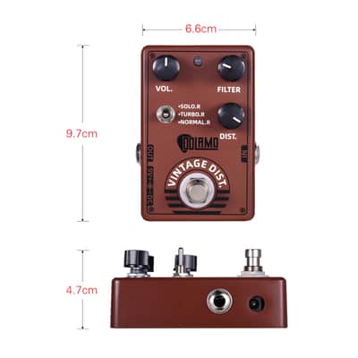 Dolamo D-11 Vintage Distortion Guitar Effect Pedal Vol Filter Dist + Toggle Opt image 6