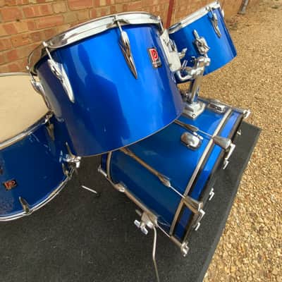 Premier Baron drum kit 1970s - Polychromatic Blue image 11