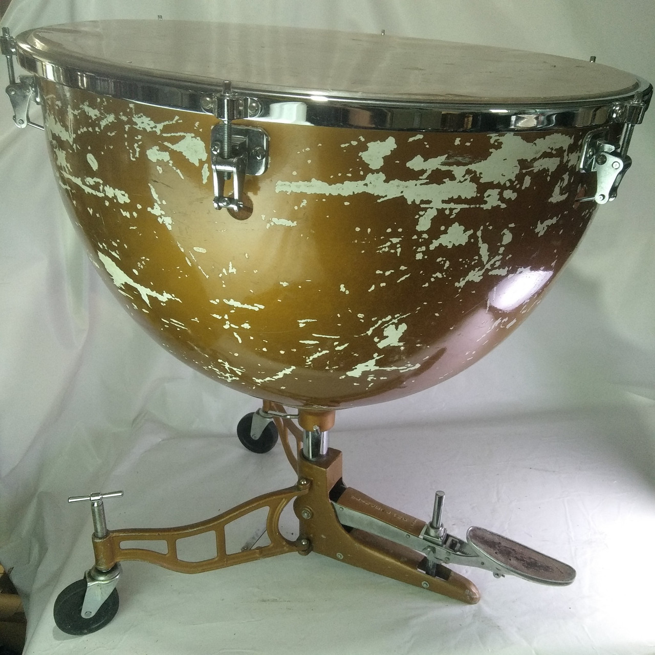 Slingerland 29" Timpani Drum Fiberglass Bowl Vintage 60s Complete Remo Head USA — main photograph