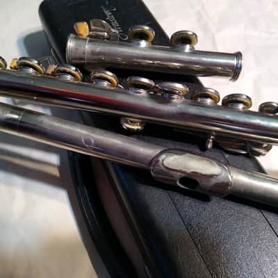 Armstrong 104N Nickel-Plated Flute w/ Case, USA, Good Condition image 7