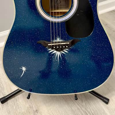 Estaban American Legacy Starlight Limited Edition Blue Sparkle Mid 2000’s - Blue Sparkle image 3
