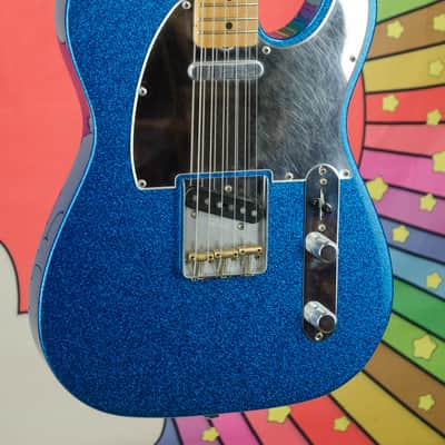 Used Fender J Mascis Telecaster Electric Guitar, Maple Fretboard, Sparkle Blue, Gig Bag image 3
