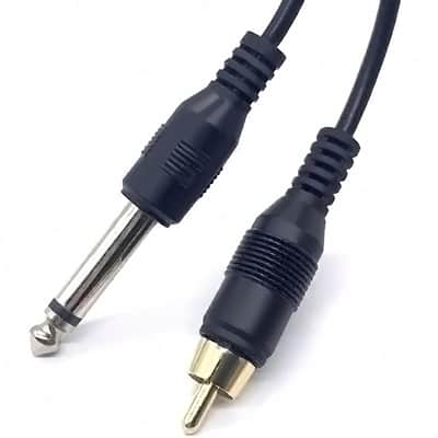 2Pack 1/4 Inch to RCA Audio Cable, 6.35mm TS Mono Male to RCA Male Audio Adapter Cable for Guitar, Amplifiers,Speaker 2M (Straight) image 5