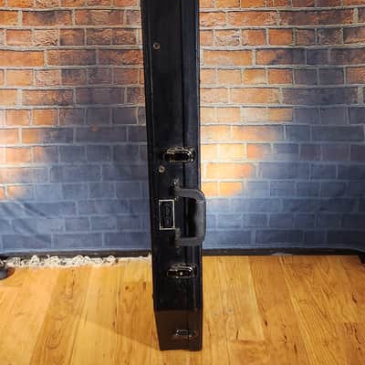 Coffin Case Standard Guitar Case Black/Plush Red Interior image 2