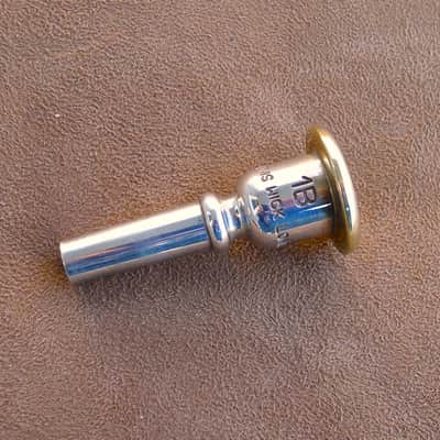Vintage Silver Plated Denis Wick Heritage 1B Cornet Mouthpiece image 2