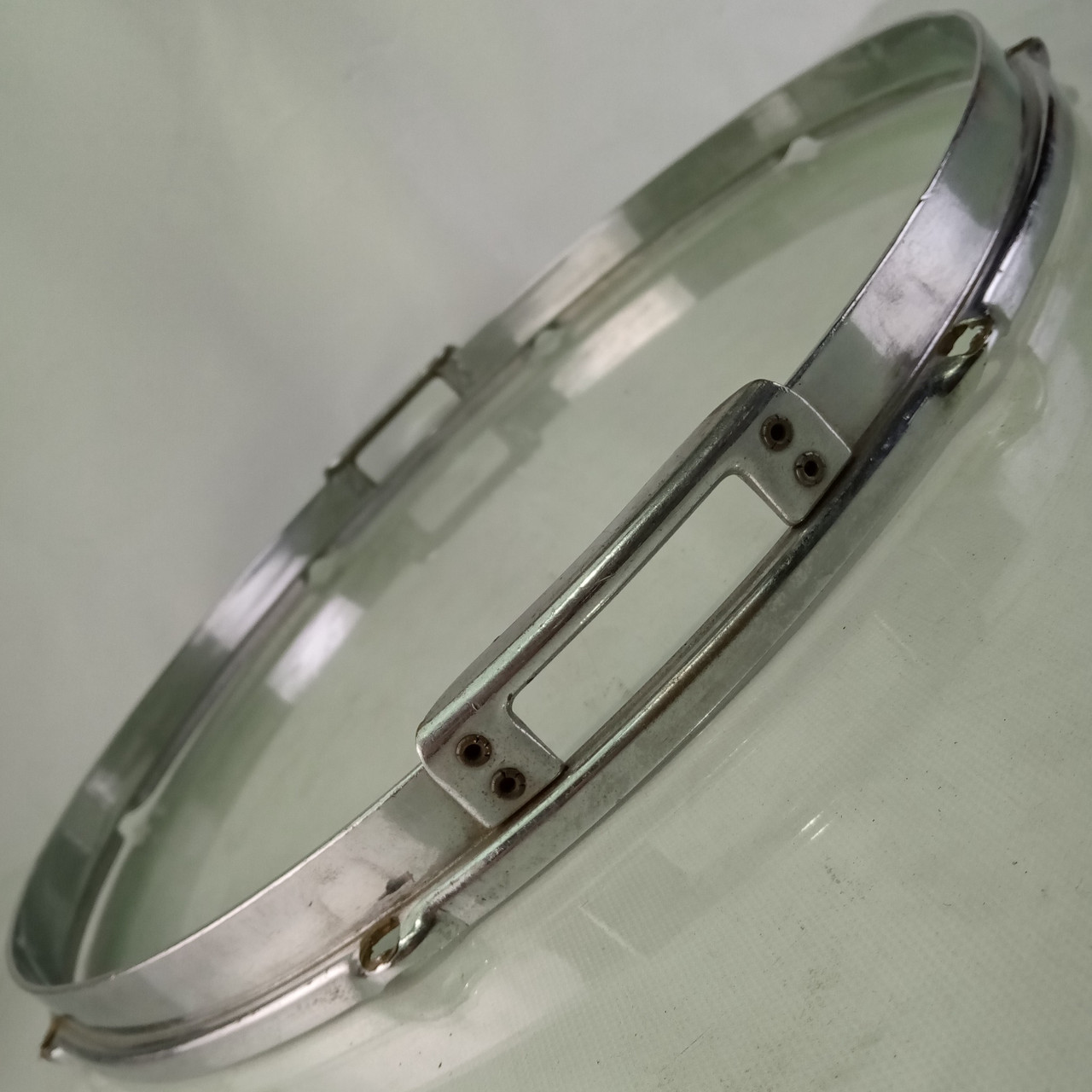 Slingerland 15" Radio King Resonant Snare Drum Rim/Hoop Chrome Rivets Brass COB — main photograph