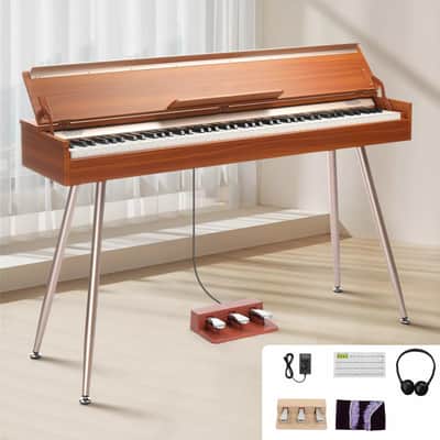 88-Key Full Weighted Digital Piano with Triple Pedals, Bluetooth, Built-In Speakers & Stand – Complete Electronic Keyboard Package for Beginners to Pros image 2