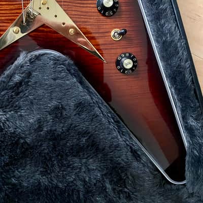 (2022) Gibson Custom Shop Dave Mustaine Signature Flying V EXP - Red Amber Burst image 7