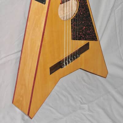 Handmade Crossover Classical Guitar, Flying V, + Pickup & Gigbag image 2