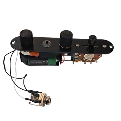 TeleBooster Onboard Preamp Booster Guitar Effect 3-Way Switch 250K Push-Push Pot Black Single Coils image 5