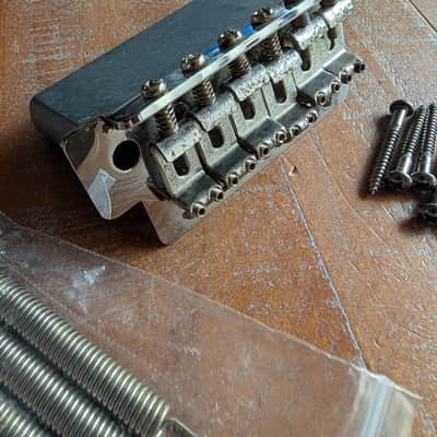 Fender Stratocaster Guitar Tremolo Bridge Heavy Block PW29 - Chrome image 4
