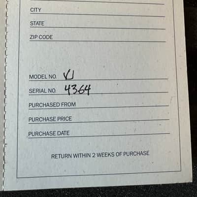 Santa Cruz Vintage Jumbo Warranty information #4364 2004 image 3