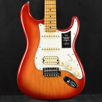 Mint Fender Player II Stratocaster HSS Aged Cherry Burst Maple Fingerboard image 1