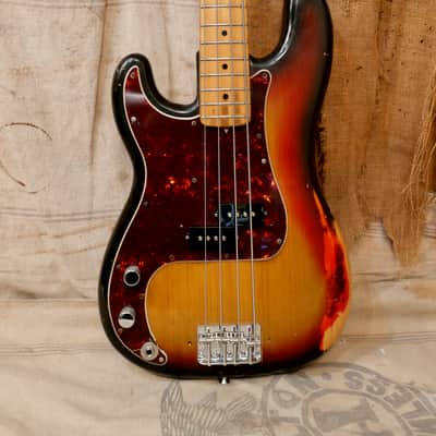 Fender Precision Bass Lefty Version 1975 - Sunburst image 2