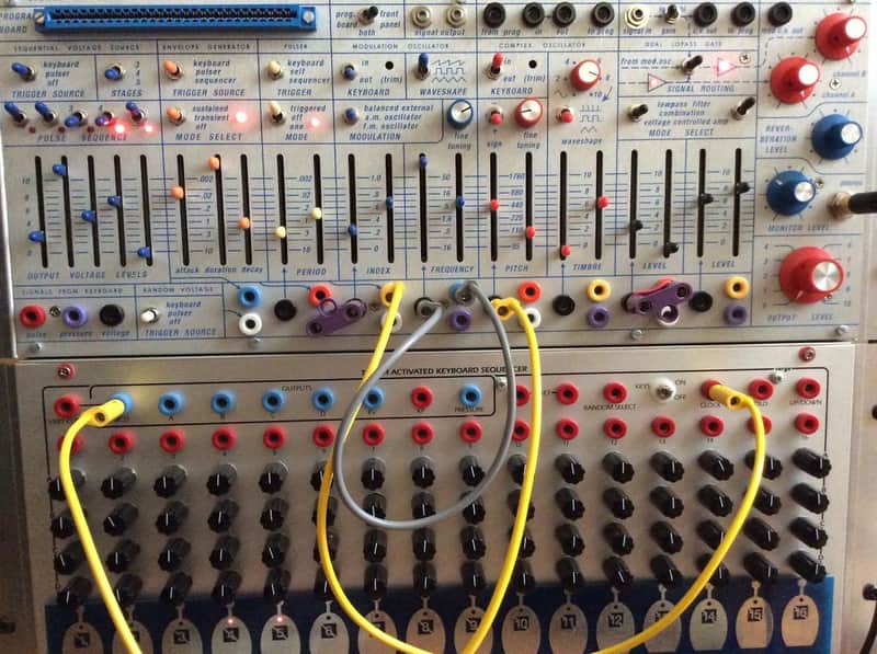 Buchla 208 music easel and Serge TKB modular analog synth and sequencer clones image 1