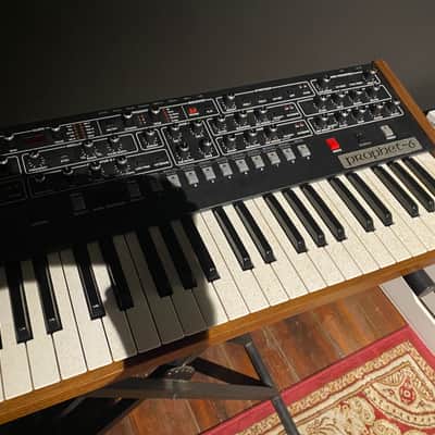 Dave Smith Instruments Prophet 6 49-Key 6-Voice Polyphonic Synthesizer 2015 - 2018 - Black with Wood Sides image 2