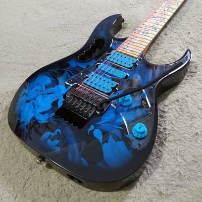 2015 Ibanez JEM77P-BFP Steve Vai Signature Premium - Blue Floral Pattern image 4