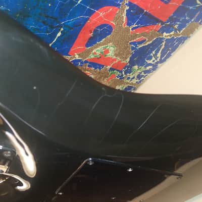valley arts custom pro USA black beauty mirror gold pre samick 1992 signed image 15