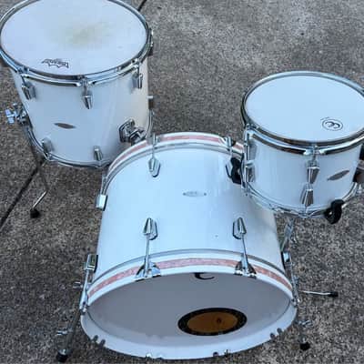 C&C Custom Drum Set 20/10/14 Maple Gum Toms Gladstone Kick image 2