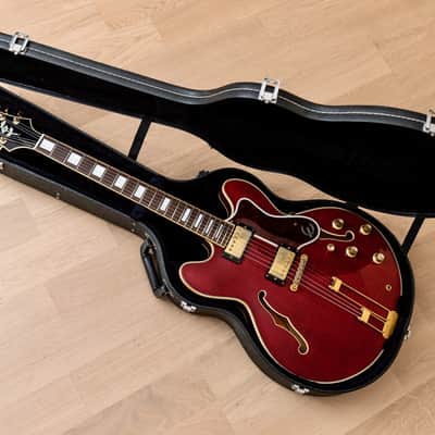 1993 Epiphone Sheraton Vintage Guitar Cherry, 100% Original w/ Case, Japan Terada image 21