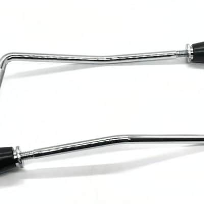 Ludwig Accent CS Custom 9.5mm Gull Wing Style Bass Drum Spurs w/Screw On Tips - NOS - OPEN BOX image 3