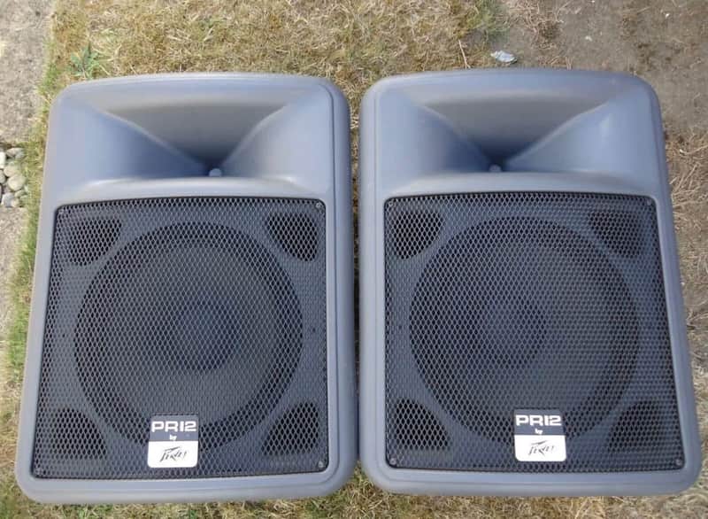 Peavey PR 12 12" 400W Passive Stage Monitor Speaker – Made in USA, Professional PA Monitors Pair for Live Sound & DJs image 1