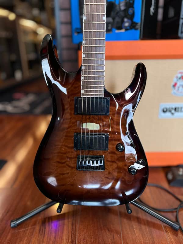 ESP LTD MH-200 QM 2026 - Dark Brown Sunburst image 1